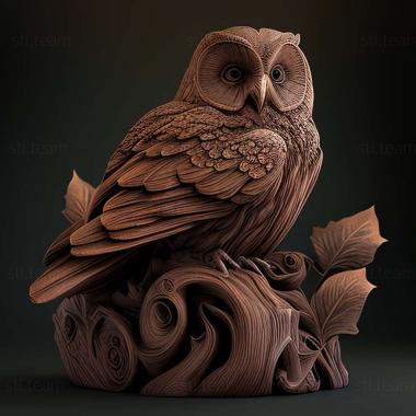 3D model Otus beccarii (STL)